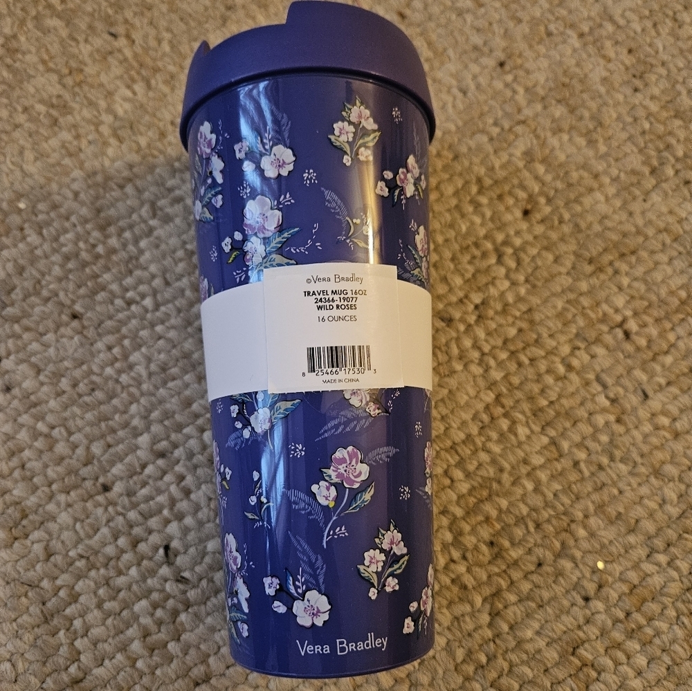Vera Bradley Factory Style Travel Mug NWT - Picture 3 of 8